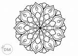 Mandala Healthy sketch template