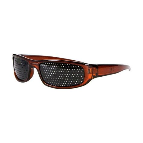 maroon pinhole glasses eyes exercise natural remedy sunglasses