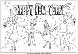 Year Celebration Colouring Coloring Pages Happy Activity Pdf Print  Activityvillage sketch template