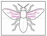 Bee Draw Wings Add Veins sketch template