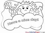 Morning Good Coloring Colouring Nice Sheets Sun Pages Cards Cloud Sheet Template Title Getdrawings Coloringpagesfree sketch template