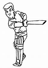 Cricket Coloring Pages Colouring Batter Kids Sheets Sport Clipart Cartoon Printable Cliparts Activity Colour Online Clip Batsman Kidspot Au Sports sketch template