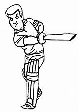 Cricket Coloring Pages Colouring Kids Clipart Batter Sheets Sport Cartoon Printable Cliparts Activity Colour Clip Batsman Kidspot Print Au Sports sketch template