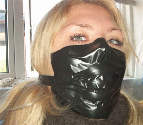 Otn Tape Gagged Blonde By Gaggedropes On Deviantart