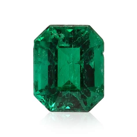 carat green colombian emerald emerald shape minor gubelin sku