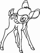 Bambi Colouring sketch template