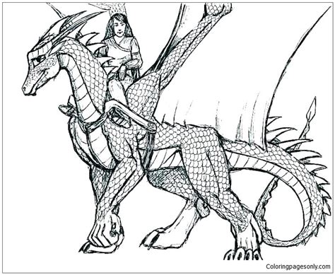realistic dragon coloring page coloring page  printable coloring