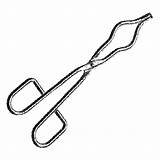 Tongs Clipart Tong Crucible Clip Cliparts Use 20clipart Clipground Library Cat sketch template