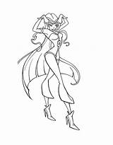 Winx Trix Enchantix sketch template