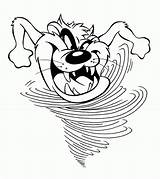 Tasmanian Looney Tunes Taz Designlooter sketch template