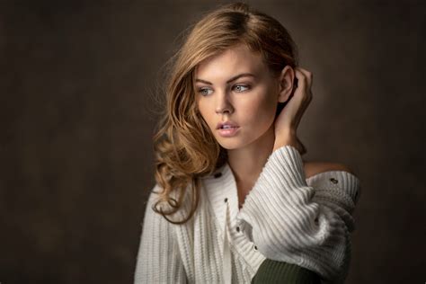 Anastasiya Scheglova Model Girl Russian Blonde Wallpaper