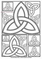 Sheets Lindisfarne Trinity Knot Scriptorium sketch template