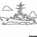 Coloring Battleship Drawing Destroyer Pages Burke Arleigh Navy Naval Ship Guided Missile Getdrawings Thecolor Frigate Battle Designlooter Online sketch template
