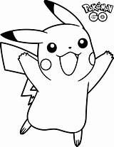 Coloring Pokemon Pages Go Pikachu sketch template