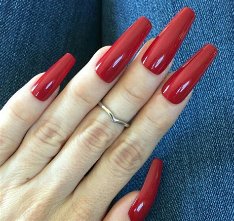 pinterest shawtytoothick ♕ 🍑 ♡ snapchat alexlauren10 long red nails long nails