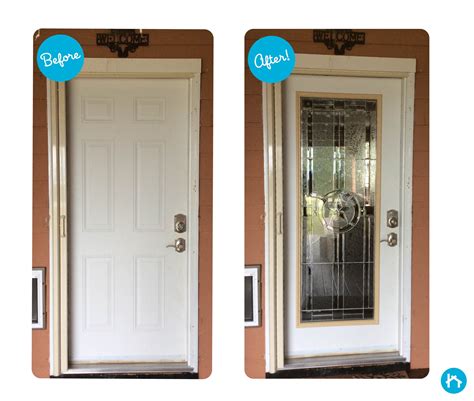 transform  door  decorative door glass add  replace