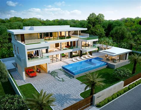 luxury home design  pattaya thailand architects