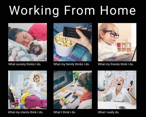 working  home   memes  describe  experience