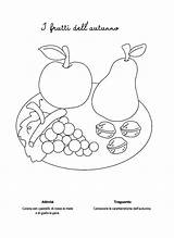 Autunno Frutti Maestra Frutta Schede Infanzia Didattiche Autunnali Invernale Silvana Pubblicato sketch template