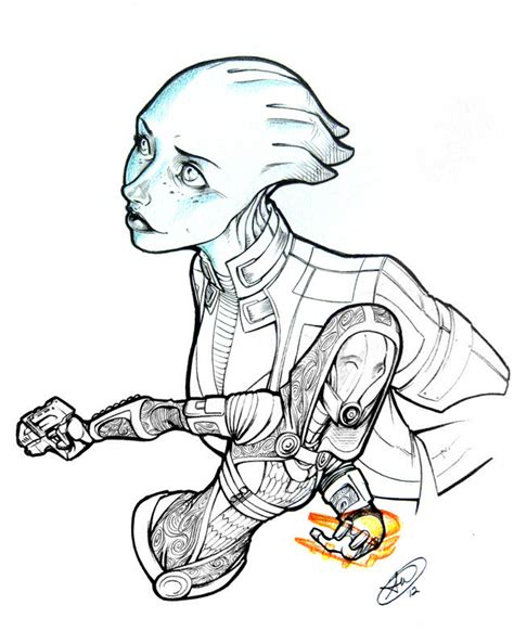 liara and tali by adamwithers on deviantart