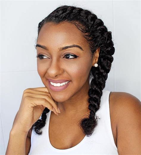 natural braided hairstyles  weave  black girls