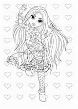 Moxie Girlz Coloring Pages Printable Library Coloriage Popular sketch template