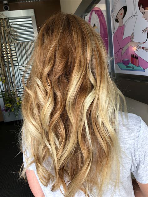 strawberry blonde hair balayage elshaddaihairsalon