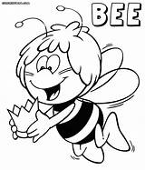 Bee Colorir Abelha Abeja Maia Imprimir Willy Atividades Superhero Tickles Colorironline Disimpan sketch template