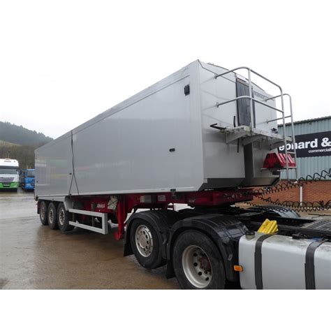 fruehauf tpd tri axle aluminium tipping trailer  commercial vehicles  cj leonard