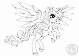 Coloring Alicorn Pages Yampuff Deviantart Princess Lineart Twilight Sparkle Colouring Celestia Cute Little Commission Printable Pony Girl Color Book Adult sketch template