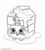 Shopkins Coloring Pages Milk Print Printable Spilt Sheets Look Other sketch template
