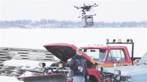 beer drone delivery loses  buzz  faa grounding video abc news