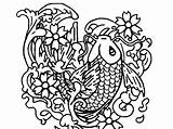 Coloring Fish Koi Leg Chicken Pages Printable Outline Walleye Japanese Getcolorings Drawing Color Fresh Getdrawings sketch template