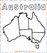 Australia Map Coloring Printable Kids Pages Worksheets Continent Maps Print Australian Color Fastseoguru Flag Blank Template Sheet Geography Printables Studies sketch template