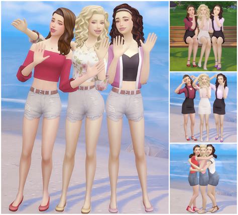 sims  ccs   group pose  pose pack version  images
