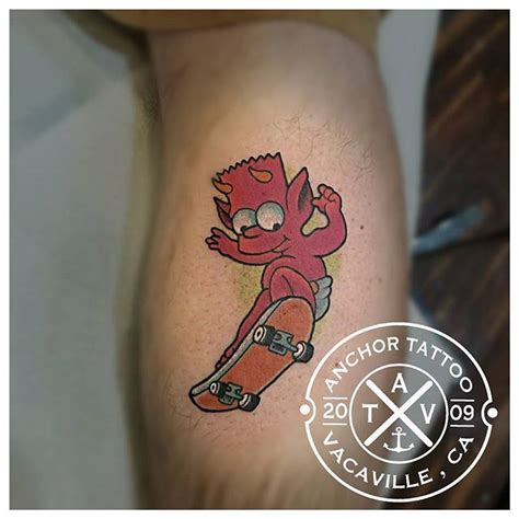 Bart Simpson Tattoos All Things Tattoo