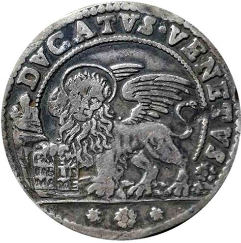 italia venezia ducato doge domenico contarini   argento vecchie monete