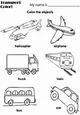 Transportation Coloring Preschool Air Worksheets Template Pages sketch template