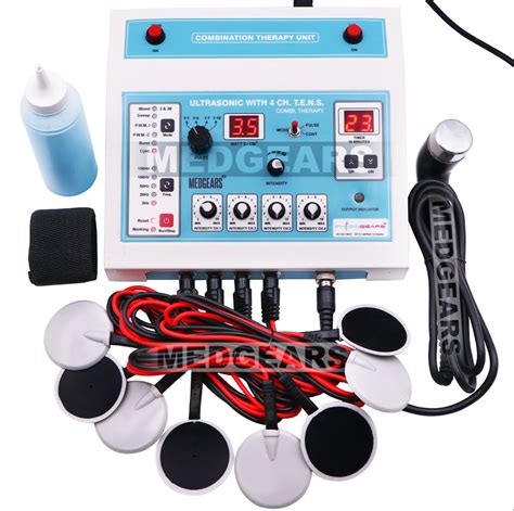 channel tens  ultrasonic physiotherapy machine electrotherapy combo   pain relief