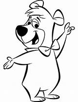 Bear Yogi Coloring Pages Boo Camping Cartoon Stencils Drawings Adult Tunes Looney Cricut Pyrography Stencil Drawing Google sketch template