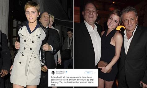 emma watson says she stands by weinstein s victims daily mail online
