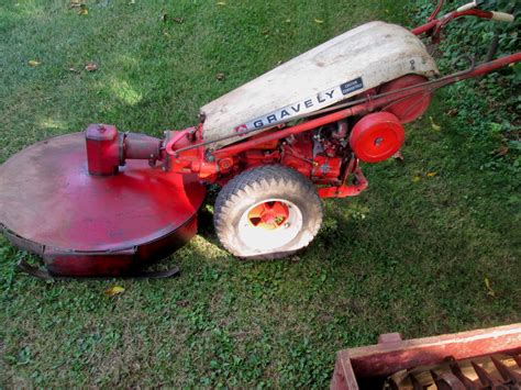 antiques  present gravely walk  tractor