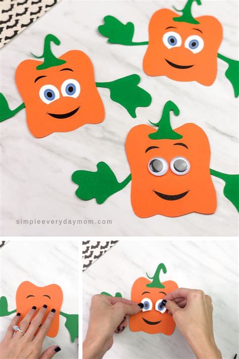 easy spookley  square pumpkin craft  kids  october