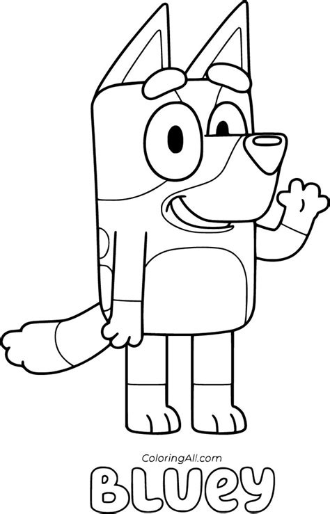 printable bluey family coloring pages garrickliiban