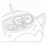Chimps Space Coloring Pages sketch template