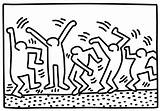 Haring Aids sketch template