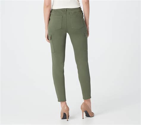 Lisa Rinna Collection Skinny Cargo Ankle Pants