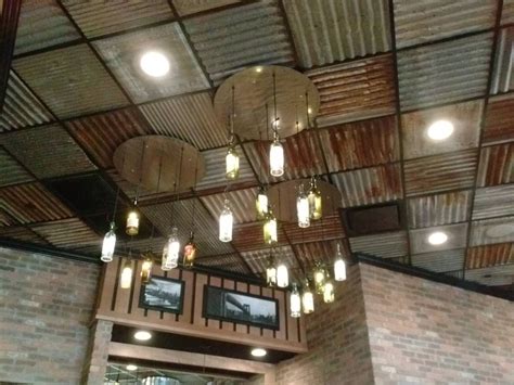 industrial  ceilings ceilings basements  corrugated tin