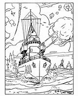 Coloring Pages Army Navy Battleship Printable Forces Armed Kids Drawing Adult Books Anchor Colouring Sheets Coloring4free Sheet Honkingdonkey Military Color sketch template