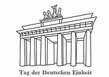 Einheit Ausmalbilder Deutschen Tor Brandenburger Malvorlagen Drucken Feierlichkeiten Zentrum Raskrasil sketch template
